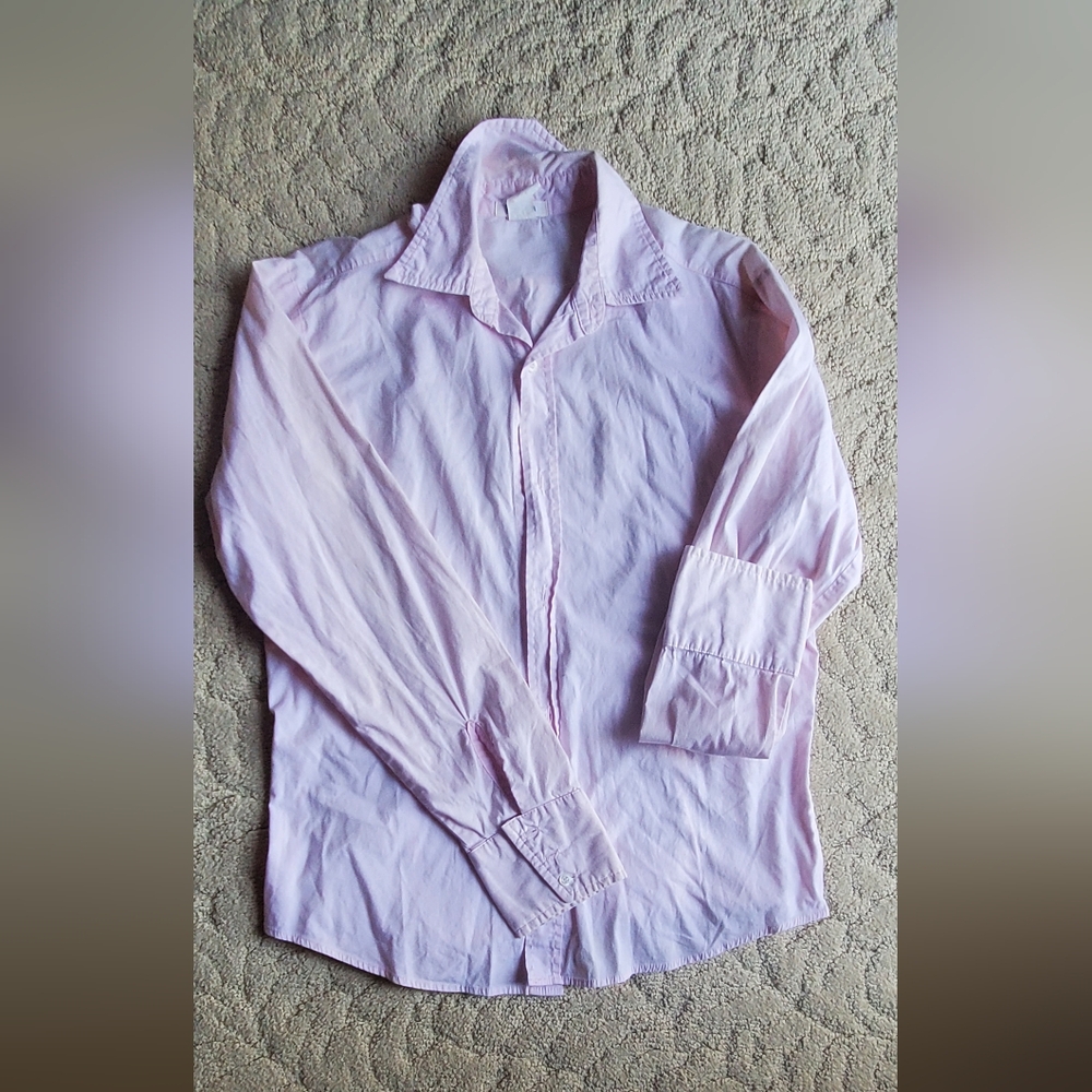 POP ICON CLOTHING Light Pink Casual Button Down Shirt